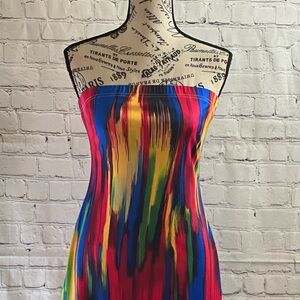 Striped Bandeau Dress